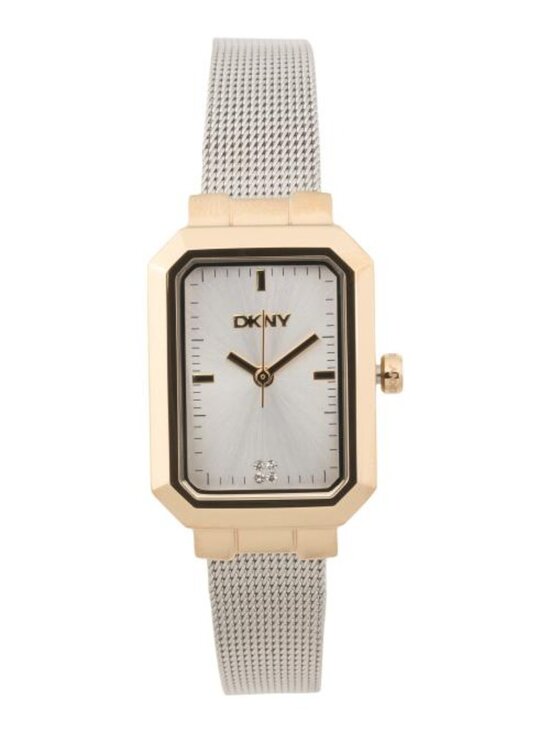 DKNY  Women\'s Two Tone Square Bracelet Watch